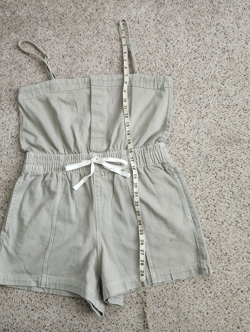 Universal Thread Light Green Drawstring Romper - Picture 9 of 10